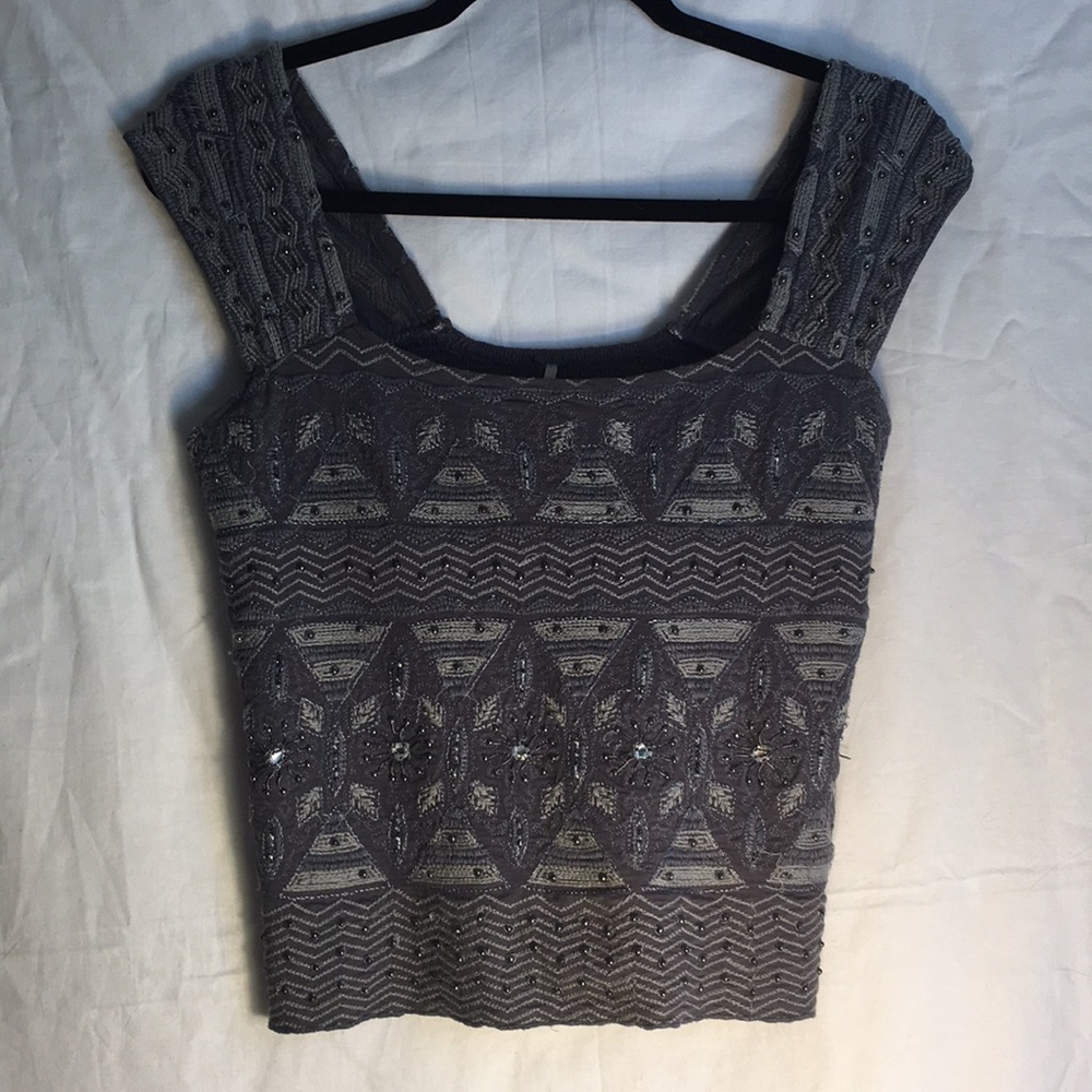 Free People beaded / Embroidered Top
